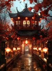 Exquisite Chinese architecture