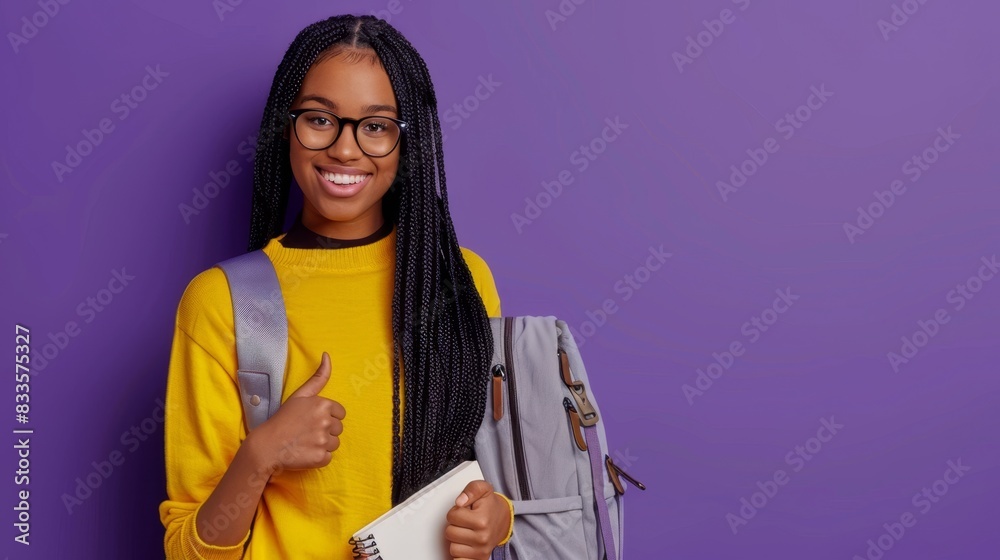 Sticker The student with backpack