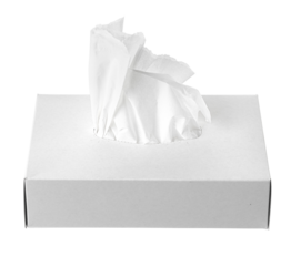 Napkin box isolated