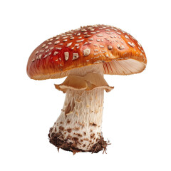[Transparent Background PNG]Red mushroom isolated on transparent background