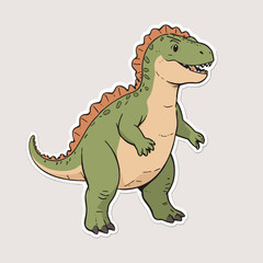 a cute dino Sticker