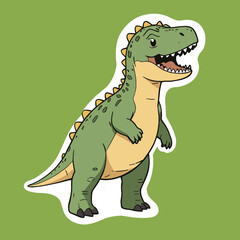 a cute dino Sticker