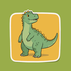 a cute dino Sticker
