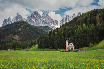 Saint Magdalena is a picturesque village located in the Dolomites, a mountain range in northeastern Italy.