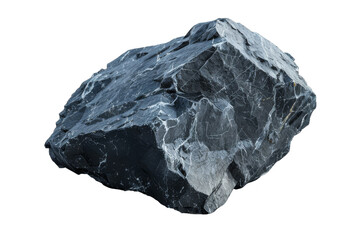 Obraz premium [Transparent Background PNG]Black Stone Rock Isolated On transparent background