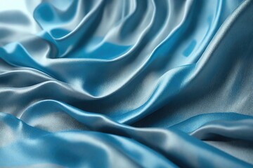 Obraz premium blue satin background