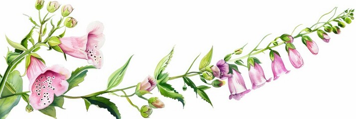 Delicate pink flowers on a white background.