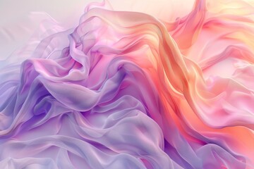 Obraz premium A purple and pink fabric with a wave pattern