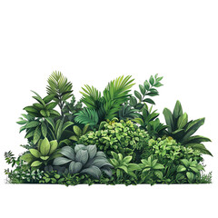 Fototapeta premium [Transparent Background PNG]Tropical Plants and Flowers on transparent background