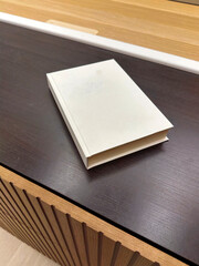 Mockup Blank Cover Of Book. Brochure. Illustration. Background. Mock Up Template Ready For Your Design