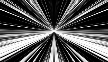 集中線と白黒モノクロのエフェクト3