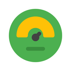 speedometer flat icon