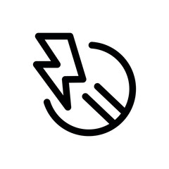 Analgesics line black icon. Vector isolated button.