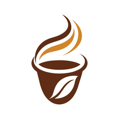 Coffee Cup logo icon vector art Illustration