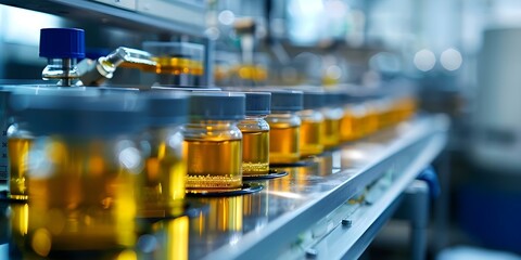 Bioreactor system used for cultivating cells in a biotechnology facility. Concept Bioreactor technology, Cell cultivation, Biotechnology facility, Microbial growth, Cell culture maintenance