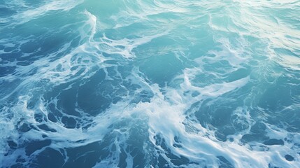 Obraz premium Water waves, whirlpools, strong sea currents,