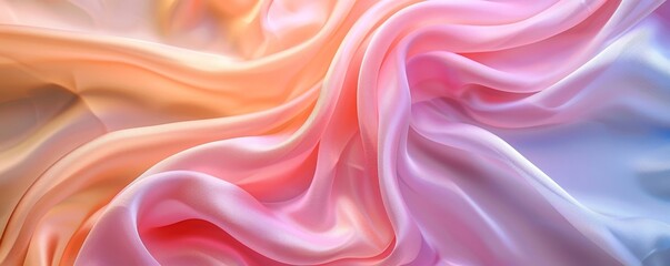 Obraz premium Abstract colorful silk fabric background.