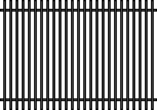 Fondo de barrotes negros de una c&aacute;rcel
