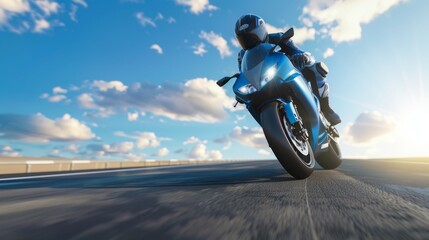 The speeding sportbike rider