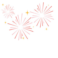 Obraz premium Fireworks celebrate Lunar New Year in Chinatown