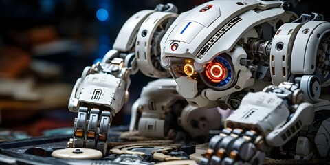 Algorithms coded into robots improve precision and functionality of robotic systems. Concept Robotics, Algorithm Development, Precision Engineering, Automation Technology, Robotics Programming
