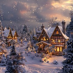 Fototapeta premium Christmas Street