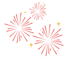 Decorative fireworks celebrate the Chinatown festival