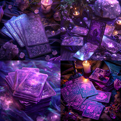 Mystic hand drawn celestial bodies cards. Magical esoteric tarot cards. Magic spiritual, astronomy, sketch vintage cards, AI