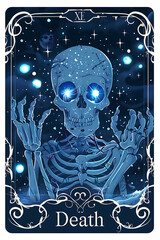 Mystic hand drawn celestial bodies cards. Magical esoteric tarot cards. Magic spiritual, astronomy, sketch vintage cards, AI
