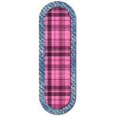 Jeans and Plaid Fabric Letter I