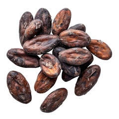 Obraz premium [Transparent Background PNG]Cocoa beans on a transparent background