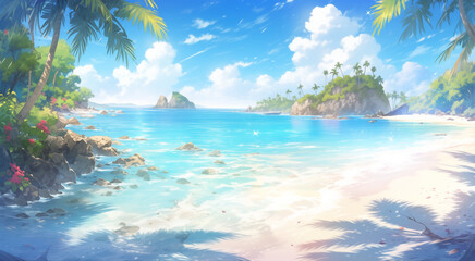 Summer sea view.