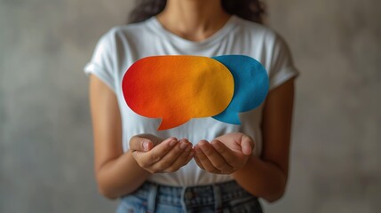 Diverse Communication Speech Bubbles Illustration