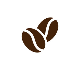 Coffee bean icon. High quality brown icon.