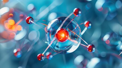Fluorine atom: Depict the fluorine atom, showing its 9 protons, 10 neutrons, and 9 electrons, and its use in toothpaste and water treatment