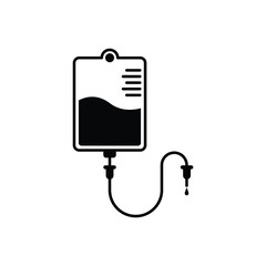 transfusion icon vector infuse isolated on white background