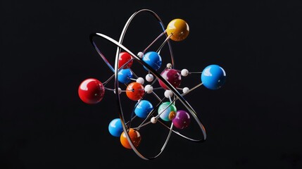 Magnesium atom: Depict a magnesium atom, highlighting its 12 protons, 12 neutrons, and 12 electrons, and its importance in muscle function and photosynthesis.