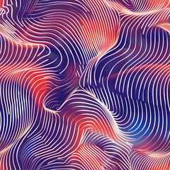 Fototapeta premium Abstract line background. Riso print effect