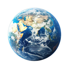 earth globe on white background