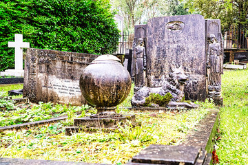 Das Grab des Lieblings Hundes auf dem Highgate Cemetery Ostteil Camden, London	
