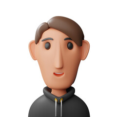 Boy avatar 3d illustration