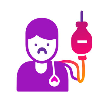 recommend clip art: Patient with an IV drip icon