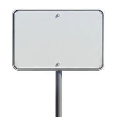 Blank street sign, cut out