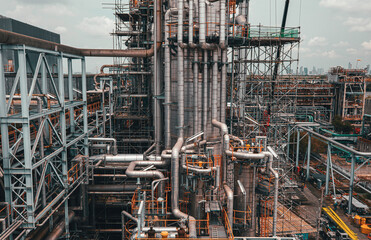 Pipe line oil and gas valves at gas plant pressure safety valve