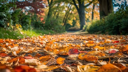 Silent Forest in spring with beautiful bright sun rays