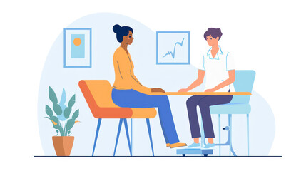 An image captures a physiotherapist assessing a client's mobility, symbolizing the process of holistic healing and personalized care in therapy sessions.