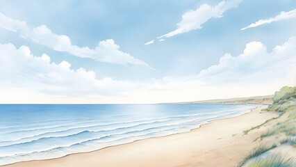 Fototapeta premium beach with sky