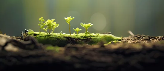 Wall murals micro nature photos for wallpaer. Creative banner. Copyspace image
