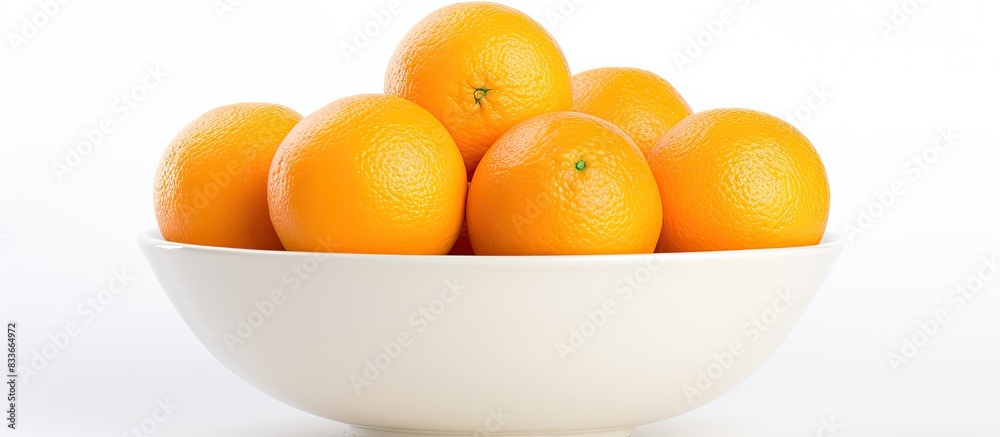 Poster blur image of fresh and sweet mandarines orange over white background low light selective focus. Creative banner. Copyspace image