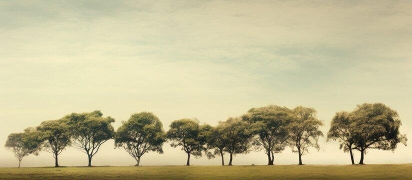 Group of trees. Creative banner. Copyspace image
